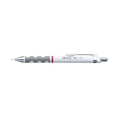Nyomósirón 0,7mm, fehér test, Rotring Tikky