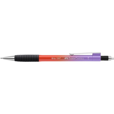 Nyomósiron 0.7mm GRIP 1347 Faber-Castell piros-lila test