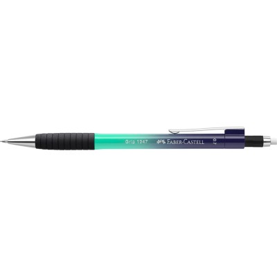 Nyomósiron 0.7mm GRIP 1347 Faber-Castell türkiz-kék test