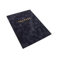 Oklevéltartó A4, prémium, arany nyomattal, Bluering® fekete