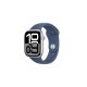 Okosóra APPLE Watch S10 Cellular 46mm Silver Alu Case with Denim Sport Band - M/L