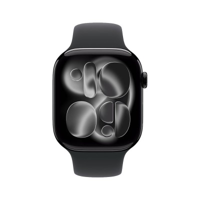 Okosóra Apple Watch S11 GPS 42mm Jet Black Aluminium Case with Black Sport Band - M/L Okosóra Apple Watch S11 GPS 42mm Jet Black Aluminium Case with Black Sport Band - M/L