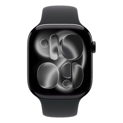Okosóra Apple Watch S11 GPS 46mm Jet Black Aluminium Case with Black Sport Band - M/L Okosóra Apple Watch S11 GPS 46mm Jet Black Aluminium Case with Black Sport Band - M/L