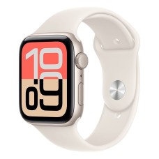 Okosóra Apple Watch SE 3 GPS 44mm Starlight Aluminium Case with Starlight Sport Band - M/L