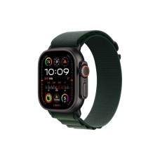 Okosóra APPLE Watch Ultra2 v2 Cellular 49mm Black titanium Case with Dark Green Alpine Loop - Large