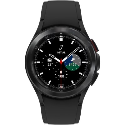 Okosóra SAMSUNG Galaxy Watch 4 Classic (eSIM, szilikon csuklópánt, alumínium, 42mm) fekete Okosóra SAMSUNG Galaxy Watch 4 Classic (eSIM, szilikon csuklópánt, alumínium, 42mm) fekete