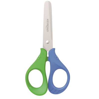 Olló 13 cm tompa fejű Keyroad Start zöld rózsaszín Olló 13 cm tompa fejű Keyroad Start zöld rózsaszín