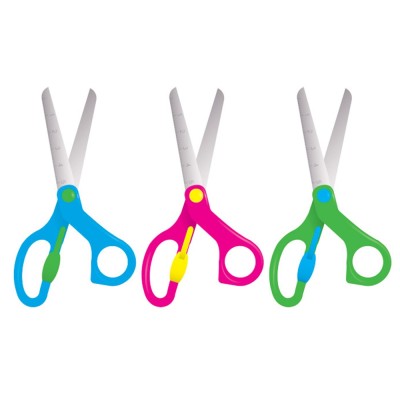 Olló 13cm, iskolai a fogón nyitás rásegítővel, Connect