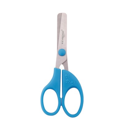 Olló balkezes 13 cm tompa fejű 20 db/display Keyroad Left-handed vegyes színek