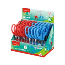 Olló balkezes 13 cm tompa fejű 20 db/display Keyroad Left-handed vegyes színek