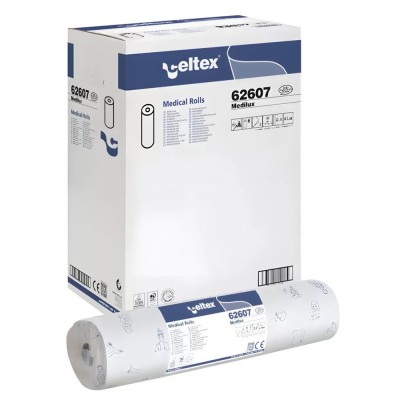 Orvosi papírlepedő 2 réteg 100 % cellulóz hófehér 80 m 60 x 34 cm lap 6 tekercs/karton Medilux Celtex