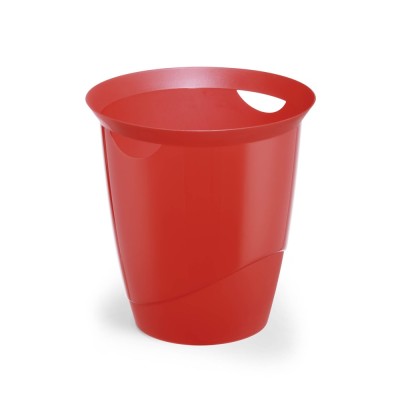 Papírkosár 16l, Durable Trend, áttetsző piros Papírkosár 16l, Durable Trend, áttetsző piros