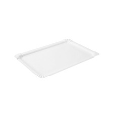 Papírtálca kerek D 23 cm 100 db/csomag, fehér