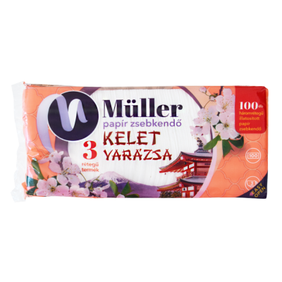 Papírzsebkendő 3 rétegű 100 db/csomag Kelet Varázsa