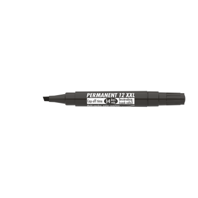 Alkoholos marker 1-4mm, vágott Ico 12XXL fekete