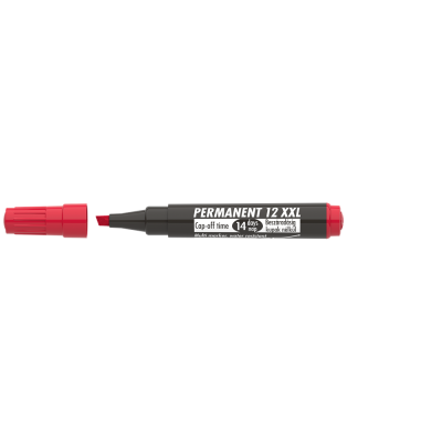 Alkoholos marker 1-4mm, vágott Ico 12XXL piros