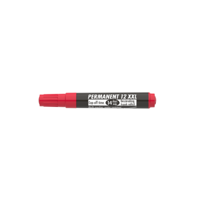 Alkoholos marker 1-4mm, vágott Ico 12XXL piros