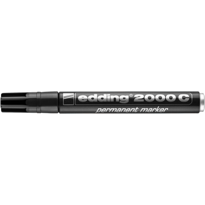 Alkoholos marker 1,5-3mm, kerek hegyű, Edding 2000 fekete