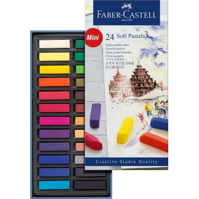 Porpasztell kréta készlet mini puha CREATIVE STUDIO Faber-Castell 24klf.szín Porpasztell kréta készlet mini puha CREATIVE STUDIO Faber-Castell 24klf.szín
