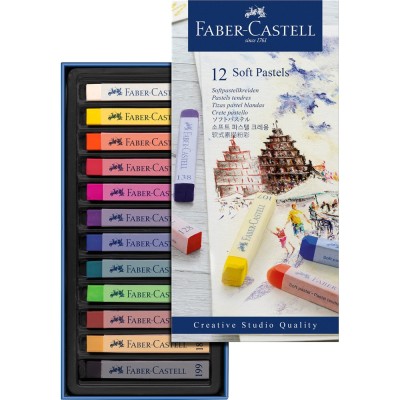 Porpasztell kréta készlet puha CREATIVE STUDIO Faber-Castell 12klf.szín Porpasztell kréta készlet puha CREATIVE STUDIO Faber-Castell 12klf.szín