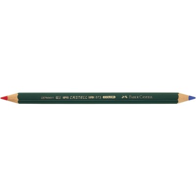 Postairón hatszögletű vastag 873 Faber-Castell piros-kék