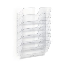 Prospektustartó A4, Durable Flexiplus 6 fekvő, áttetsző