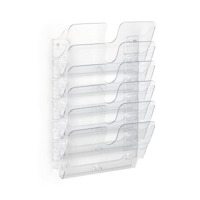 Prospektustartó A4, Durable Flexiplus 6 fekvő, áttetsző