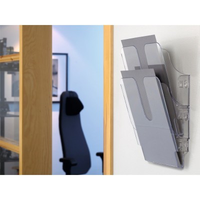 Prospektustartó A4, Durable Flexiplus álló 2 db/csomag, áttetsző
