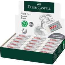 Radír, Faber-Castell forgácsmentes, 42x21x11mm fehér