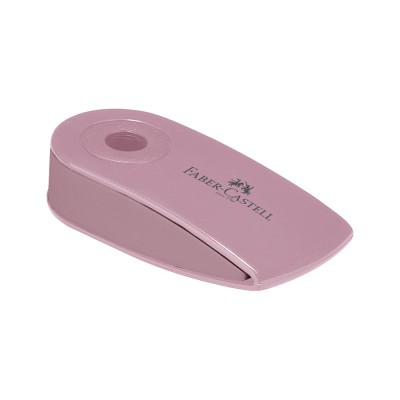 Radír műanyag tartóban mini színátmenetes SLEEVE Faber-Castell égkék,fekete,rózsaszín
