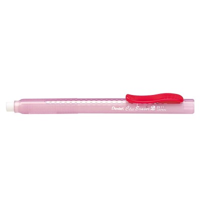 Radírceruza tolóbetétes ZE11T-B Pentel piros test