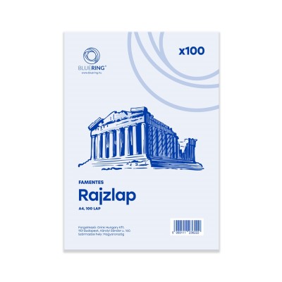 Rajzlap A4, famentes fóliázva Bluering® 100 ív/csomag Rajzlap A4, famentes fóliázva Bluering® 100 ív/csomag