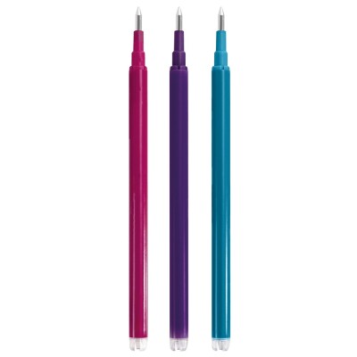 Rollertoll betét 0,7mm radírozható állatos tollhoz Faber-Castell 3db/bliszter pink,lila,türkíz
