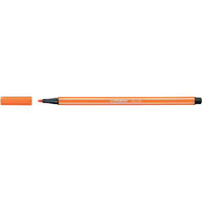 Rostirón, filctoll 1mm, M STABILO Pen 68 halvány narancssárga