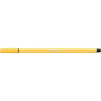 Rostirón, filctoll 1mm, M STABILO Pen 68 sárga