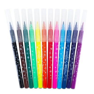 Rostirón, filctoll készlet 2 mm 12 db/bliszter Keyroad vegyes színek