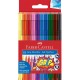 Rostirón, filctoll készlet, GRIP Faber-Castell 10 klf. szín