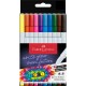 Rostirón, filctoll készlet, vastag GRIP Boldpen Faber-Castell 10 klf. szín