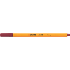 Rostirón, tűfilc 0,4mm, STABILO Point 88 bordó