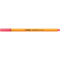 Rostirón, tűfilc 0,4mm, STABILO Point 88 neon piros