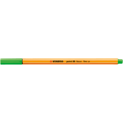 Rostirón, tűfilc 0,4mm, STABILO Point 88 neon zöld