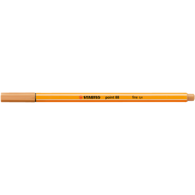Rostirón, tűfilc 0,4mm, STABILO Point 88 okkersárga