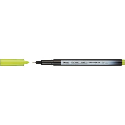 Rostirón, tűfilc 0,4mm, Pentel Pointliner limezöld