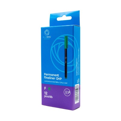 Rostirón, tűfilc alkoholos 0,5mm, OHP Bluering® F zöld