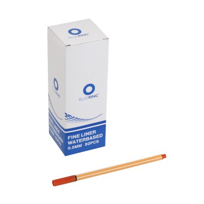 Rostirón, tűfilc vízbázisú, 0,5mm, hatszögletű test, Bluering® bordó