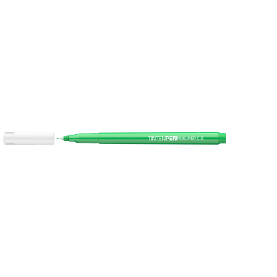Rostirón, tűfilc vízbázisú, 0,5mm, kerek test, Tinten Pen Ico zöld