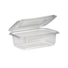 Salátás tál egybefedeles PET 1000 ml 100 db/csomag