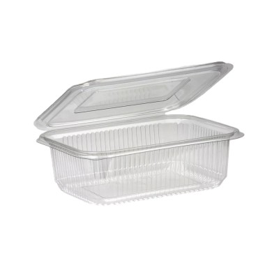 Salátás tál egybefedeles PET 1000 ml 100 db/csomag