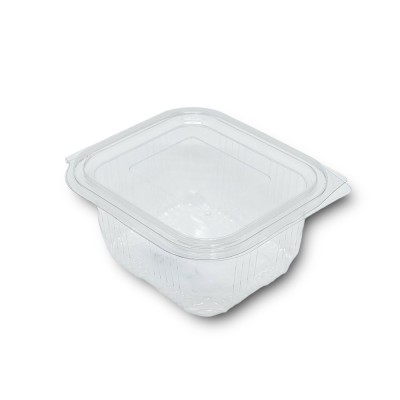 Salátás tál egybefedeles PET 500 ml emelt tetős 100 db/csomag