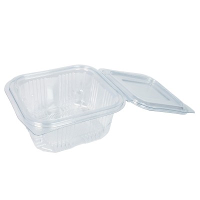 Salátás tál egybefedeles PET 375 ml 100 db/csomag